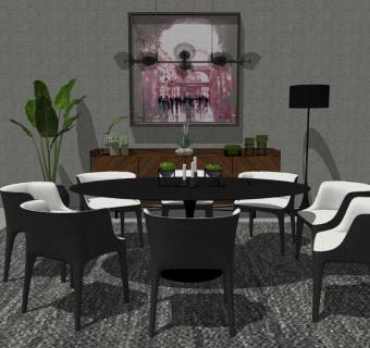 精品客厅设计家具模型 (48)